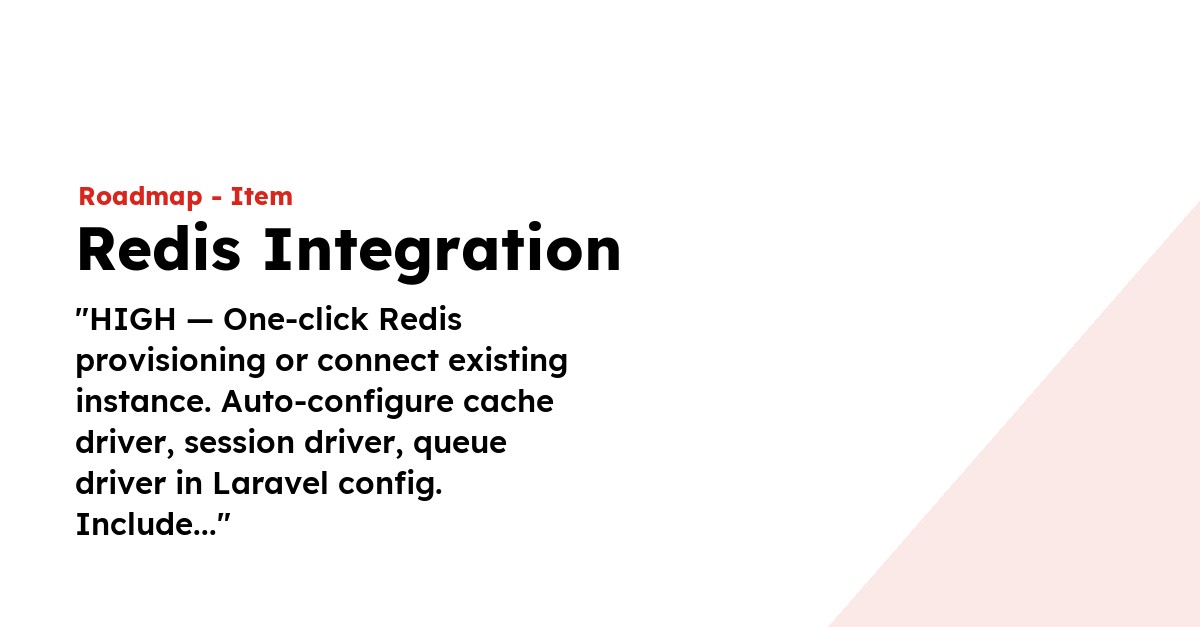 Redis Integration - LaraCopilot